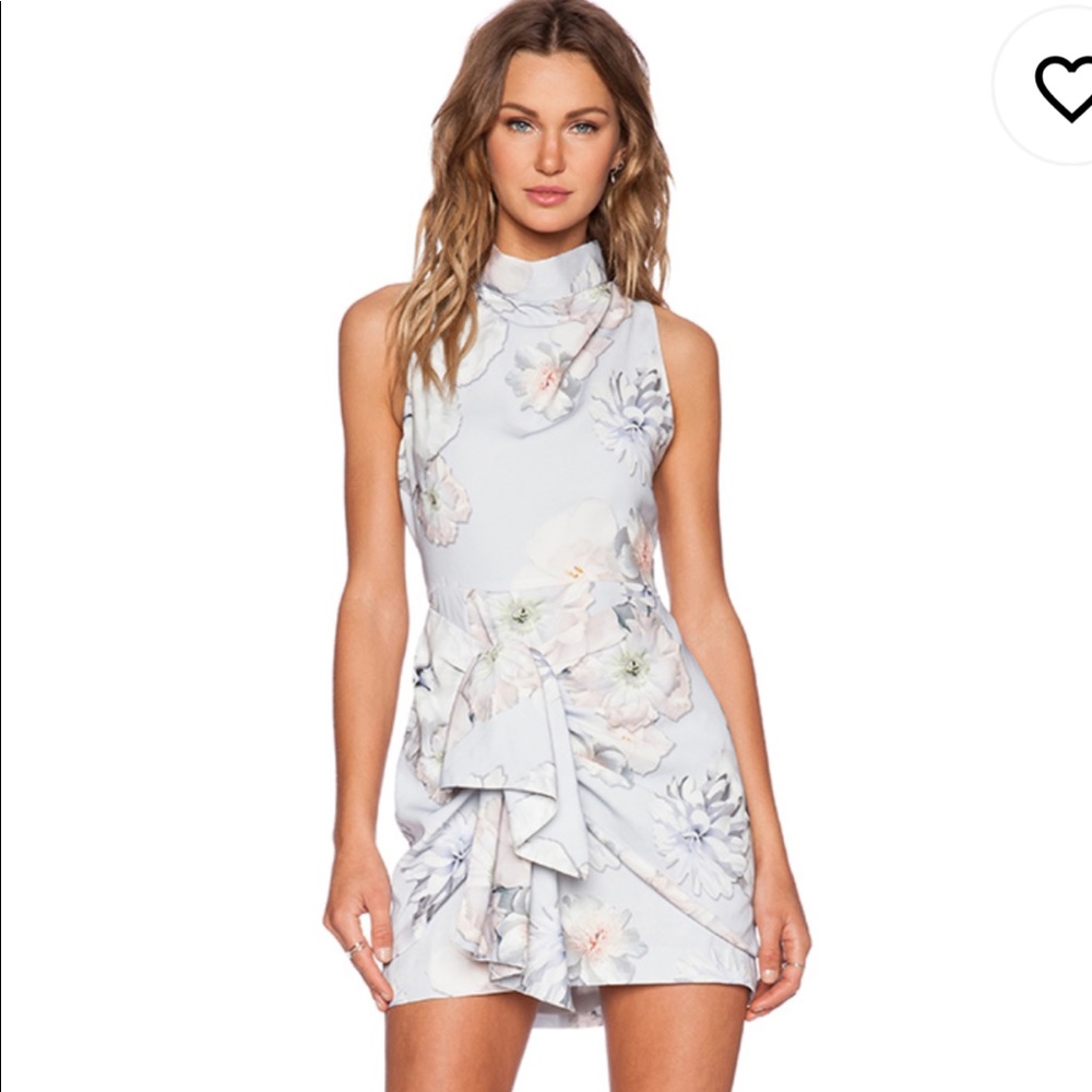 Earthly Treasures Dress in Grey Floral